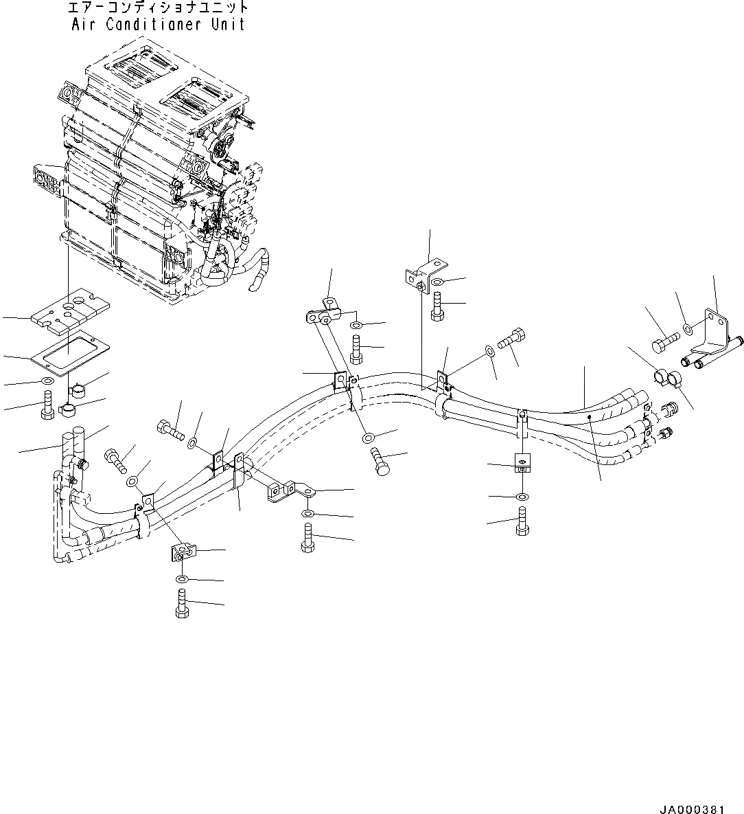 Схема запчастей Komatsu WA200-6 - КАБИНА ROPS И ОСНОВН. КОНСТРУКЦИЯ ГРУППА, ПОЛ, ШЛАНГИ ОБОГРЕВАТЕЛЯ (№7-7) КАБИНА ROPS И ОСНОВН. КОНСТРУКЦИЯ ГРУППА, С MONOCOQUE ТИП, КОНДИЦ. ВОЗДУХА