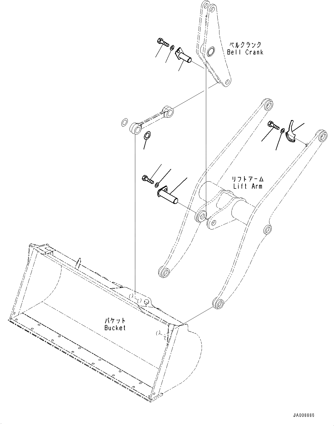 Схема запчастей Komatsu WA200-6 - РУКОЯТЬ И BELL CRANK, ПАЛЕЦ (/) (№779-) РУКОЯТЬ И BELL CRANK, С ВЫСОК. ПОДЪЕМ РУКОЯТЬ, MM, 3-Х СЕКЦИОНН. КОНТРОЛЬН. КЛАПАН, КОНЦЕВ. ВЫКЛЮЧ-ЛЬ ПОДЪЕМА СТРЕЛЫ