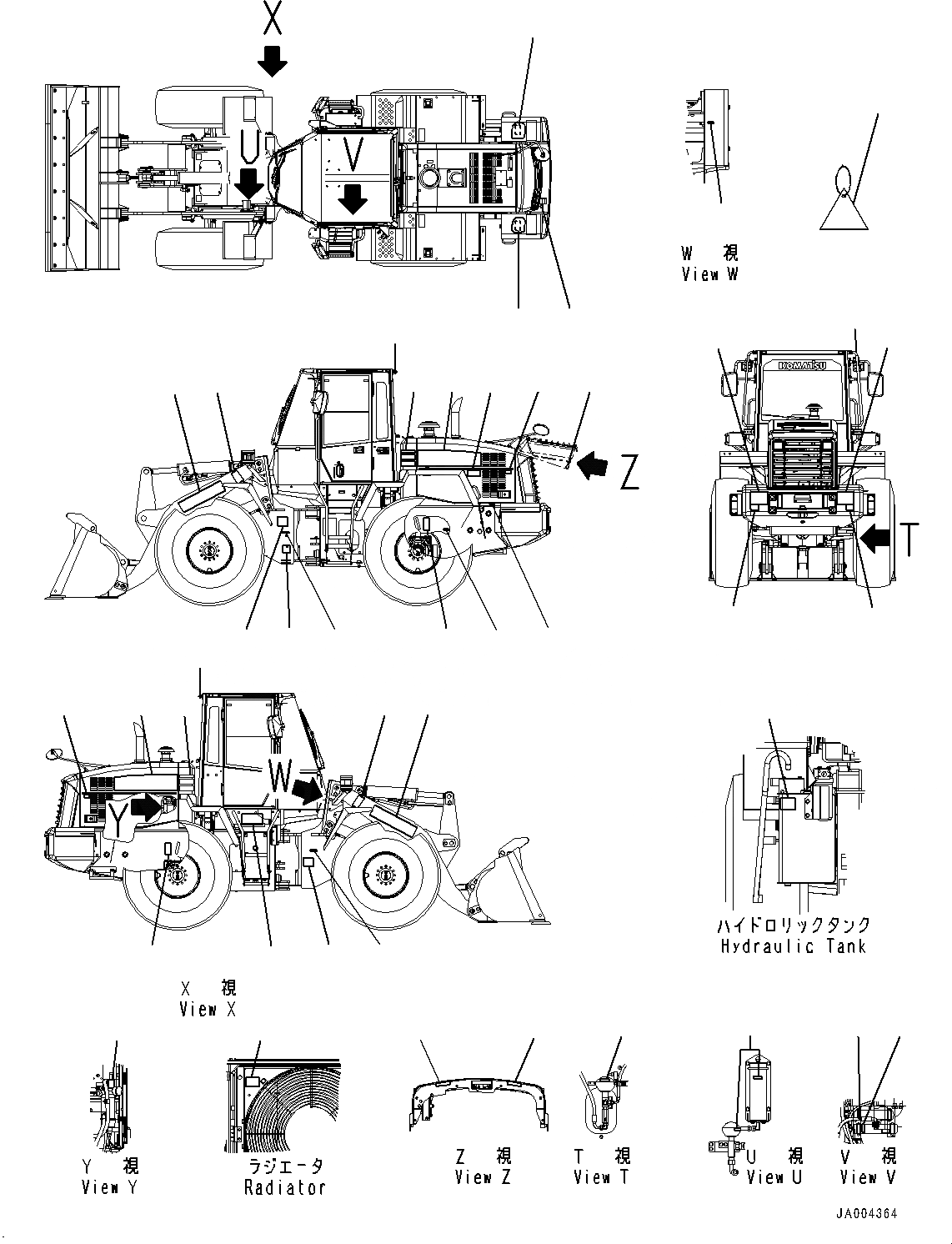 Схема запчастей Komatsu WA200-6 - МАРКИРОВКА, ТАБЛИЧКИ (№7-798) МАРКИРОВКА, АНГЛ. INSTRUCTION