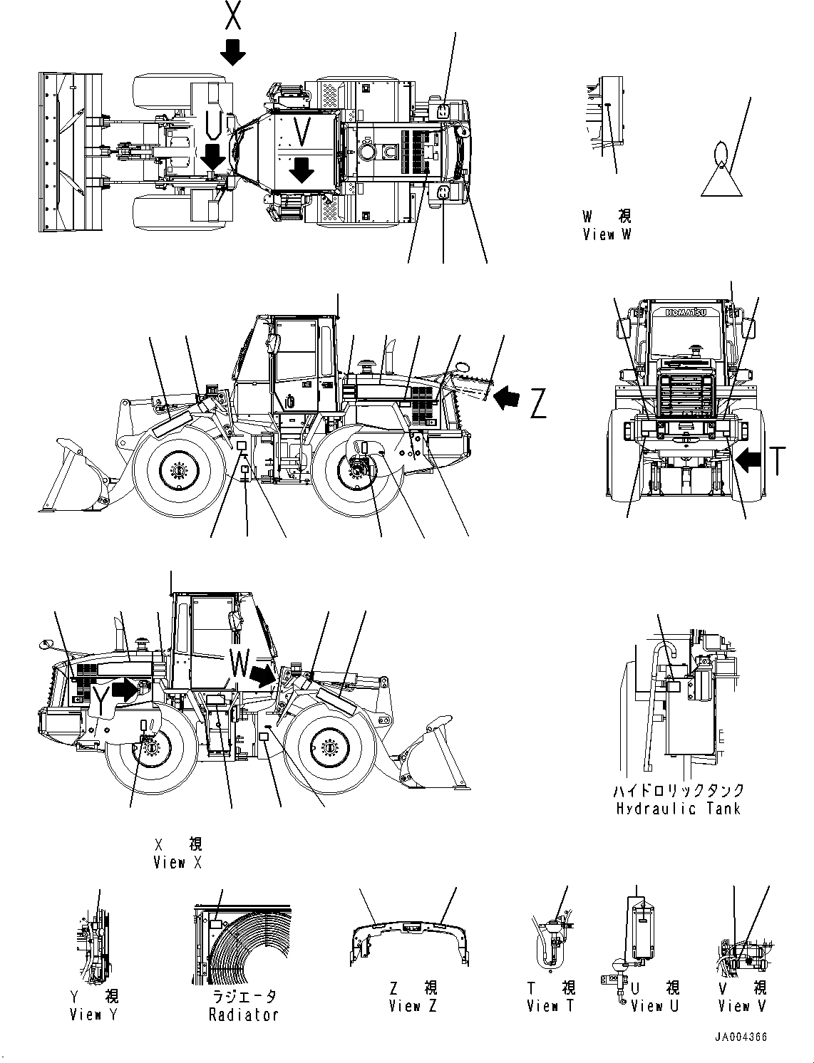 Схема запчастей Komatsu WA200-6 - МАРКИРОВКА, ТАБЛИЧКИ (№7-798) МАРКИРОВКА, ИСПАНИЯ INSTRUCTION