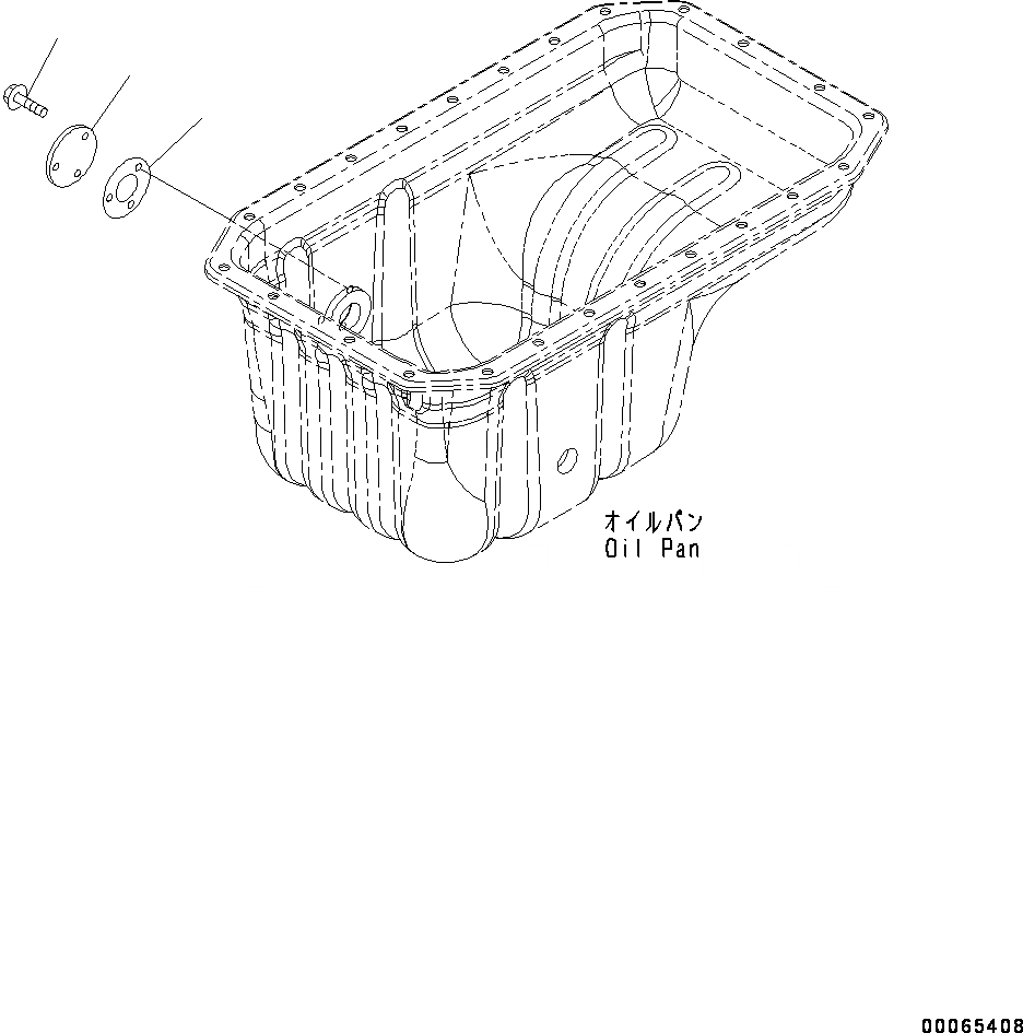 Схема запчастей Komatsu SAA4D107E-1B - ДАТЧИК УР-НЯ МАСЛА (№8-) ДАТЧИК УР-НЯ МАСЛА