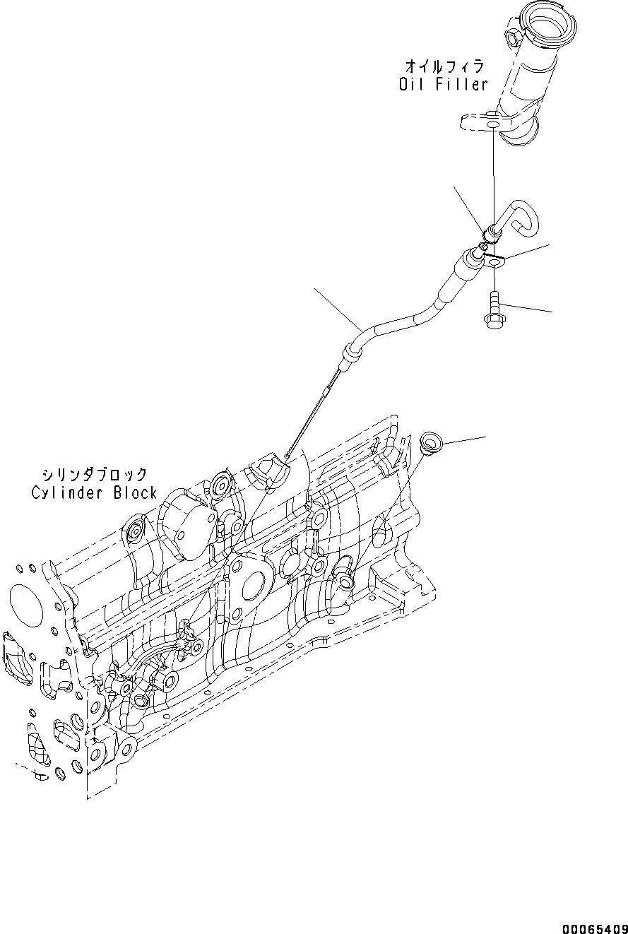 Схема запчастей Komatsu SAA4D107E-1B - МАСЛ. ЩУП (№8-) МАСЛ. ЩУП