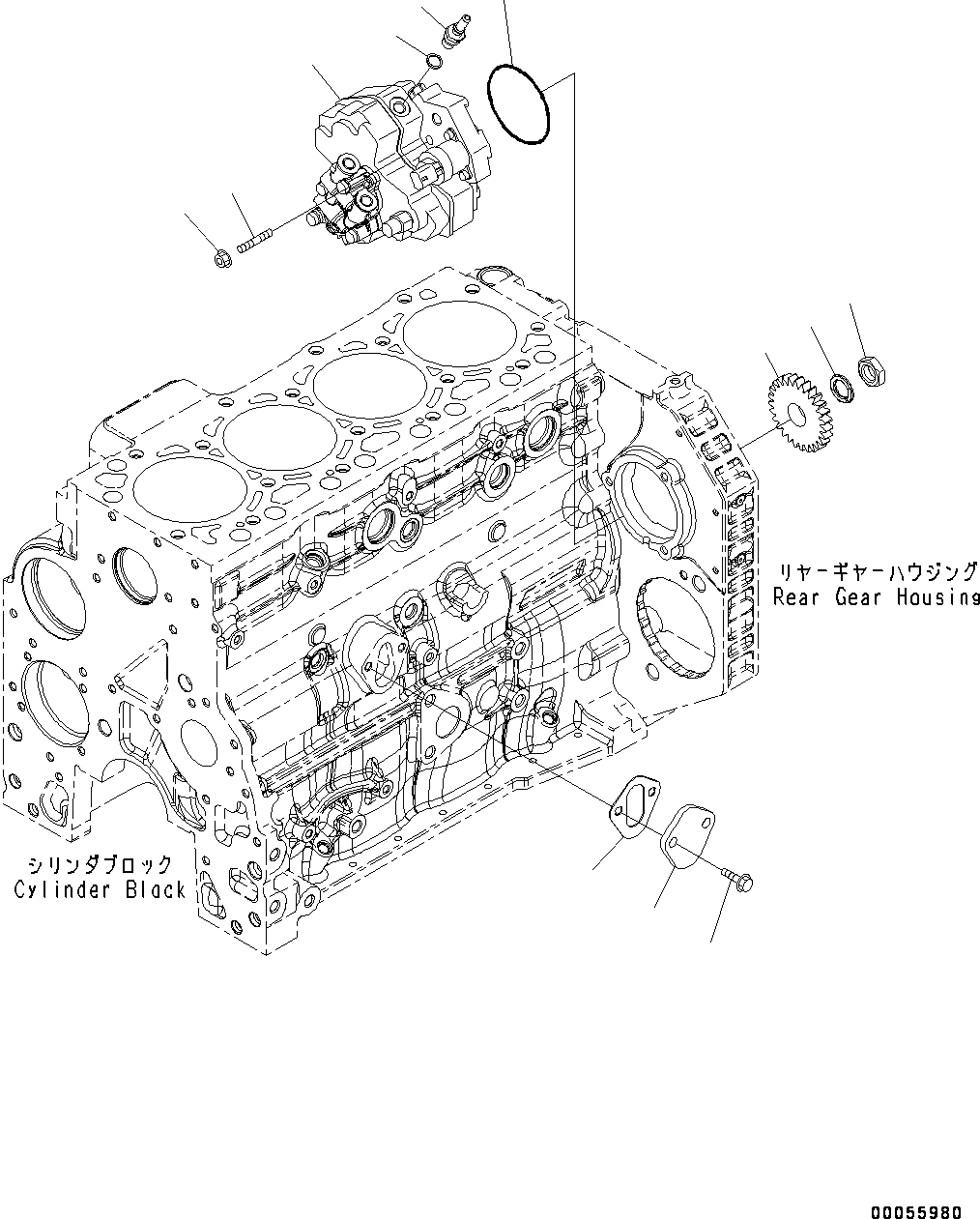 Схема запчастей Komatsu SAA4D107E-1B - ТОПЛИВН. СИСТЕМА КОМПОНЕНТЫ (№98-) ТОПЛИВН. СИСТЕМА КОМПОНЕНТЫ, СЕВ. АМЕРИКА EPA 3 REGULATIONS, ЕС ВЫПУСКН. EMISSIONS 3 REGULATIONS