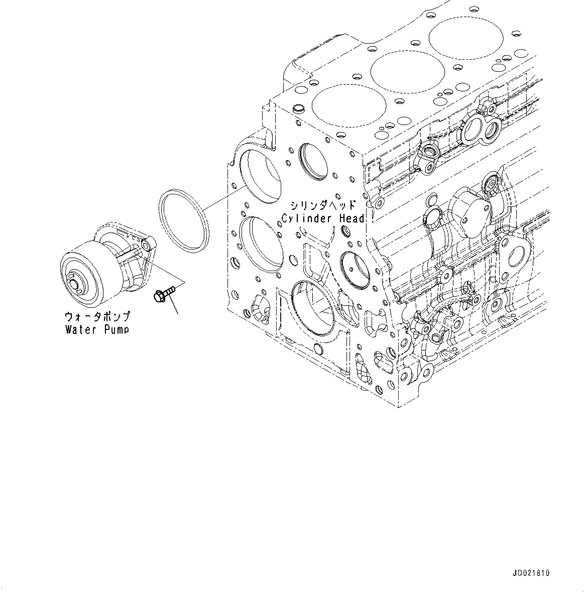 Схема запчастей Komatsu SAA4D107E-1B - ВОДЯНАЯ ПОМПА КРЕПЛЕНИЕ, КРЕПЛЕНИЕ БОЛТ (№88-) ВОДЯНАЯ ПОМПА КРЕПЛЕНИЕ