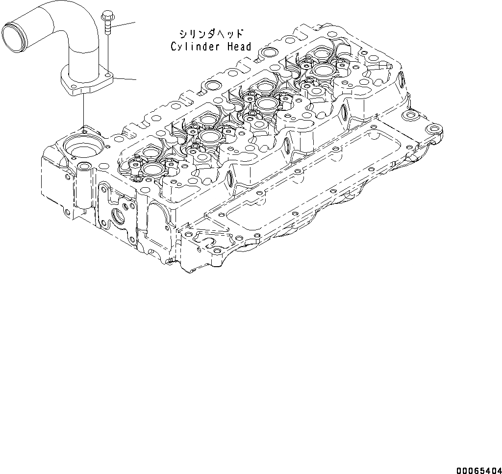 Схема запчастей Komatsu SAA4D107E-1B - ХЛАДАГЕНТ ВЫПУСКН. СОЕДИН-Е (№8-) ХЛАДАГЕНТ ВЫПУСКН. СОЕДИН-Е