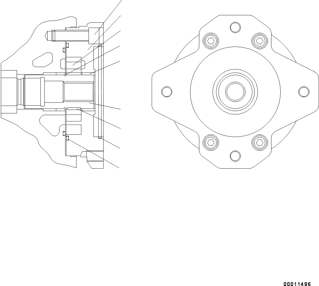 Схема запчастей Komatsu WA200-6 - HYDROSTATIC ТРАНСМИССИЯ (HST) НАСОС И МОТОР, ВНУТР. ЧАСТИ, НАСОС (/) (№7-78) HYDROSTATIC ТРАНСМИССИЯ (HST) НАСОС И МОТОР