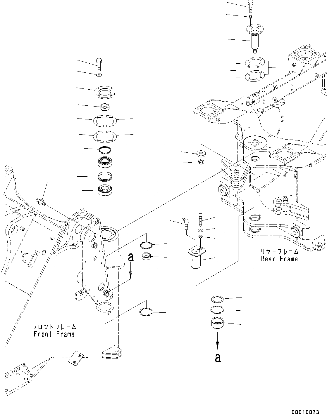 Схема запчастей Komatsu WA200-6 - ПАЛЕЦ(№7-) HINGE ПАЛЕЦ