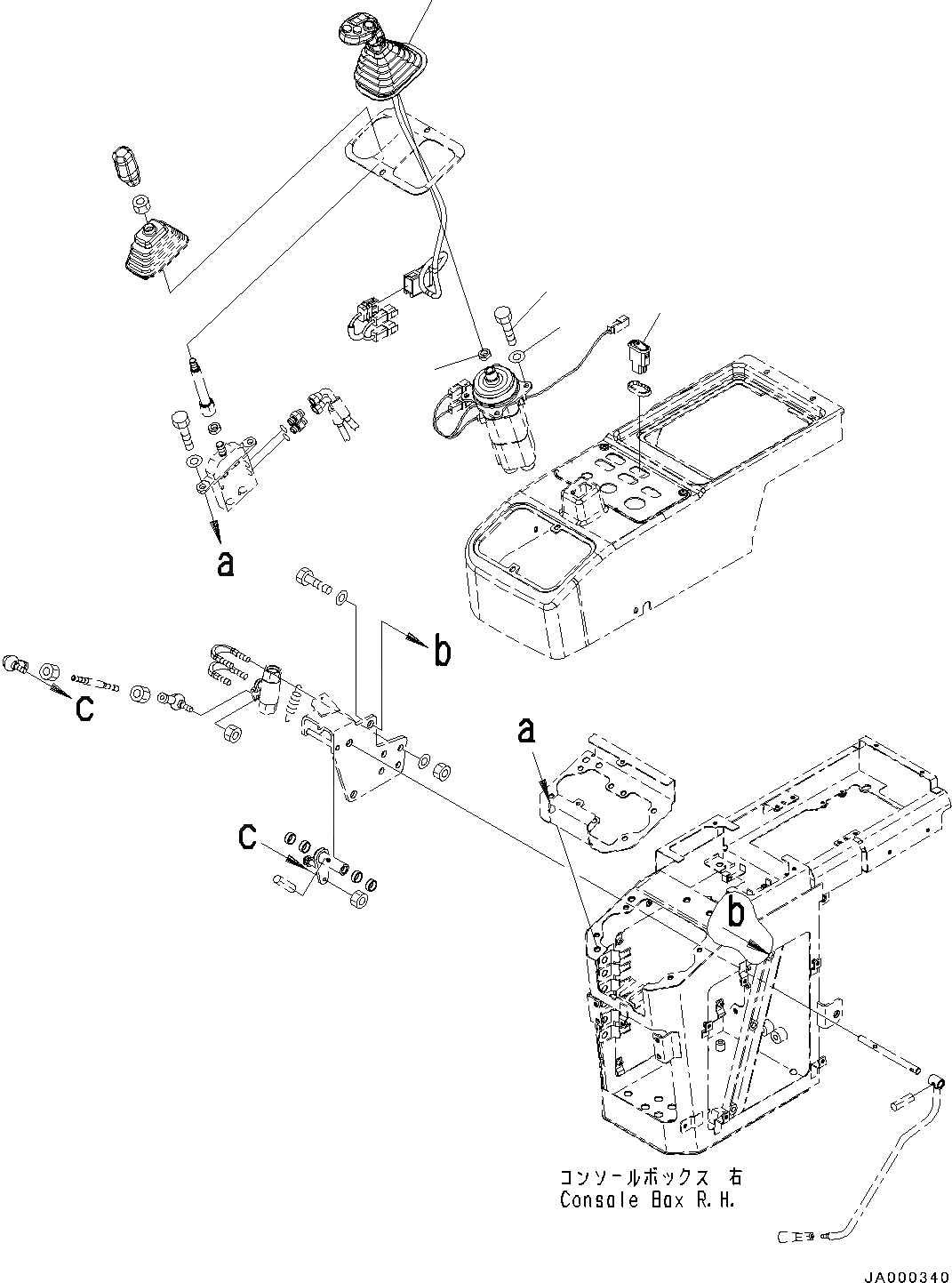 Схема запчастей Komatsu WA200-6 - УПРАВЛЕНИЕ ПОГРУЗКОЙ БЛОК, KNOB ASSEMBLY (№7-) УПРАВЛЕНИЕ ПОГРУЗКОЙ БЛОК, С MULTI-FUNCTION MONO РЫЧАГ И -РЫЧАГ УПРАВЛ. НАВЕСН. ОБОРУД.