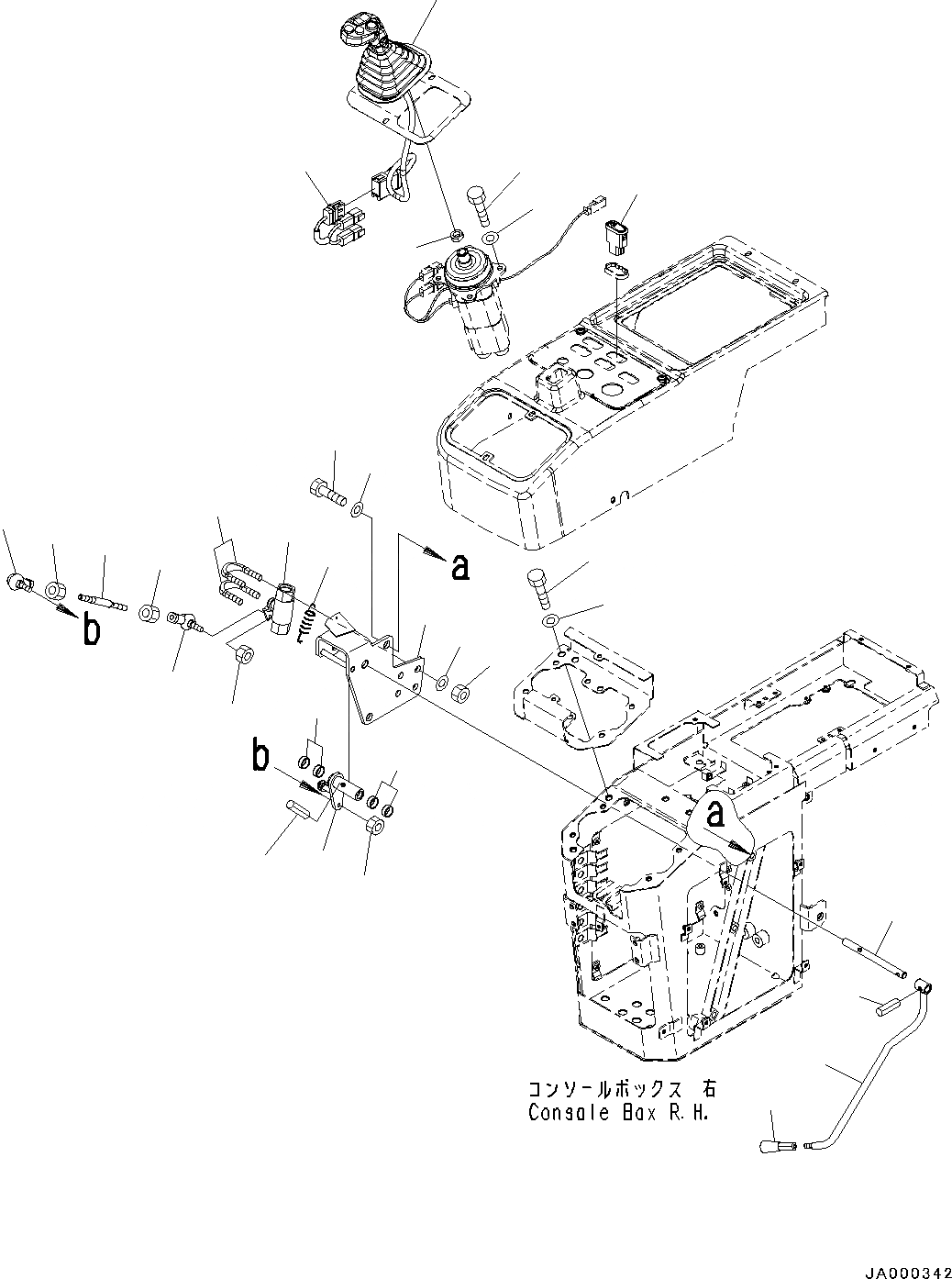 Схема запчастей Komatsu WA200-6 - УПРАВЛЕНИЕ ПОГРУЗКОЙ БЛОК, KNOB ASSEMBLY (№7-) УПРАВЛЕНИЕ ПОГРУЗКОЙ БЛОК, С MULTI-FUNCTION MONO РЫЧАГ, СИСТЕМА ROPS