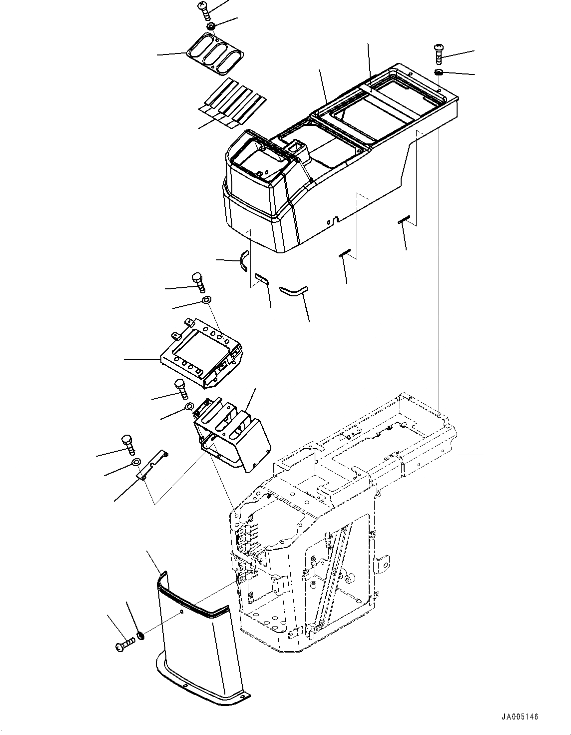 Схема запчастей Komatsu WA200-6 - УПРАВЛЕНИЕ ПОГРУЗКОЙ БЛОК, КОНСОЛЬ COVER, ПРАВ. (№7-) УПРАВЛЕНИЕ ПОГРУЗКОЙ БЛОК, С -РЫЧАГ УПРАВЛЕНИЕ ПОГРУЗКОЙ И -РЫЧАГ УПРАВЛ. НАВЕСН. ОБОРУД., KOMTRAX