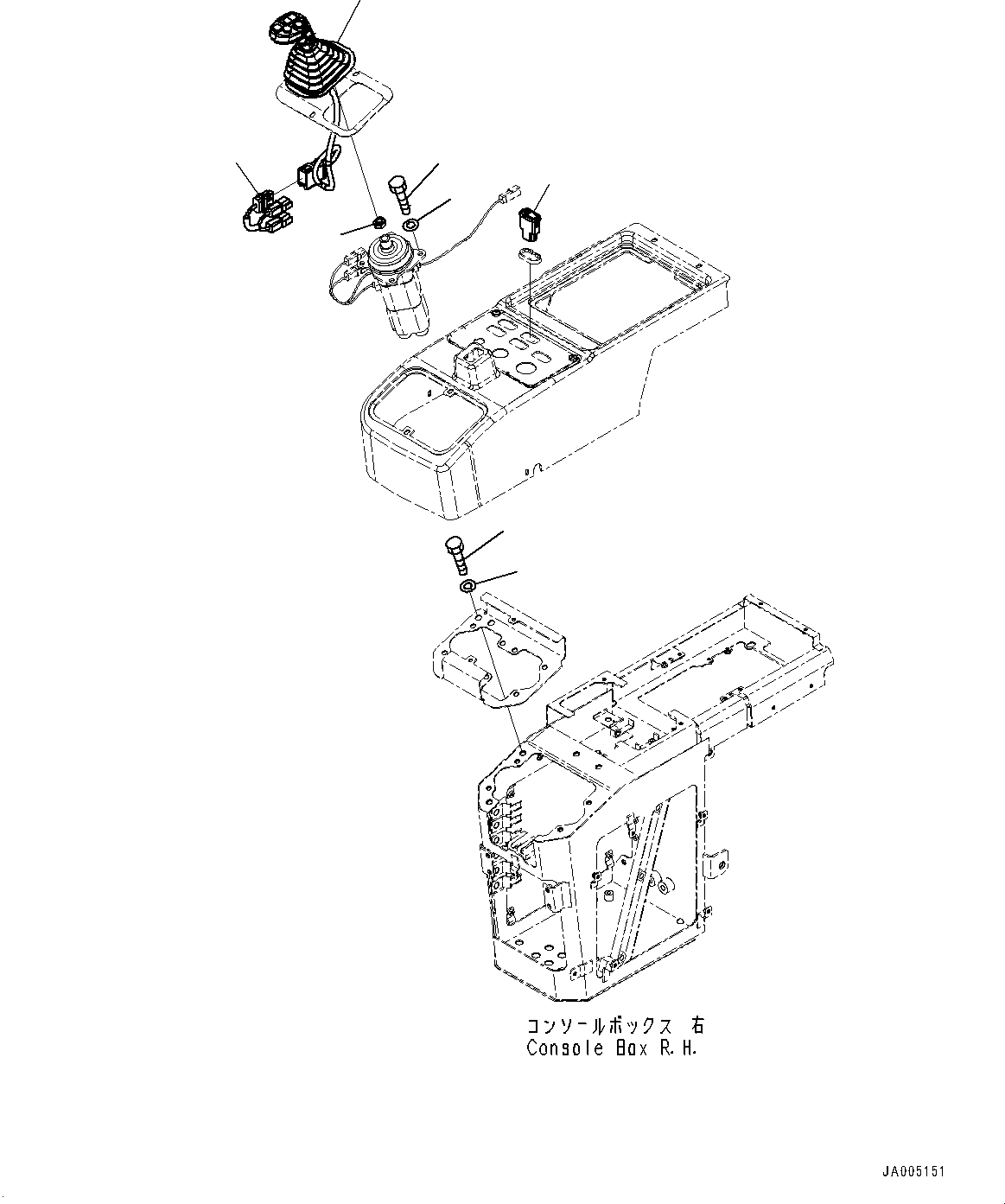 Схема запчастей Komatsu WA200-6 - УПРАВЛЕНИЕ ПОГРУЗКОЙ БЛОК, KNOB ASSEMBLY (№7-) УПРАВЛЕНИЕ ПОГРУЗКОЙ БЛОК, С MULTI-FUNCTION MONO РЫЧАГ И -MONO РЫЧАГ УПРАВЛ. НАВЕСН. ОБОРУД., KOMTRAX