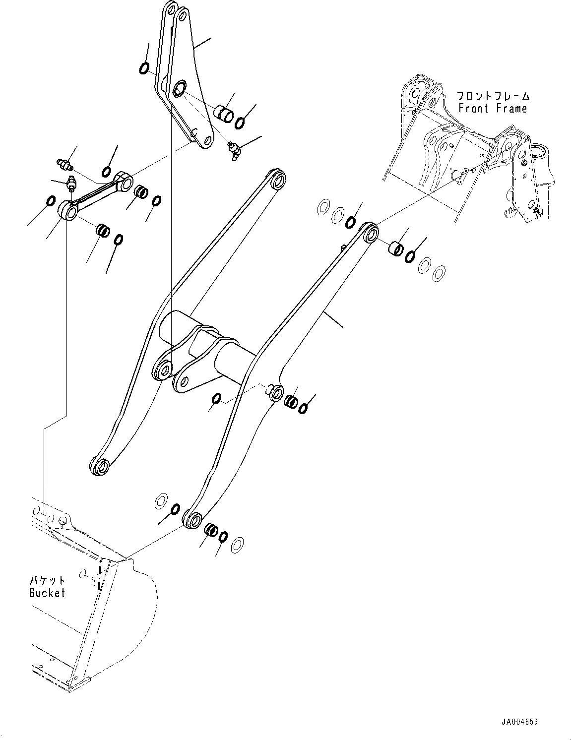 Схема запчастей Komatsu WA200-6 - РУКОЯТЬ И BELL CRANK, СТРЕЛА И BELL CRANK (№779-) РУКОЯТЬ И BELL CRANK, С КОНЦЕВ. ВЫКЛЮЧ-ЛЬ ПОДЪЕМА СТРЕЛЫ