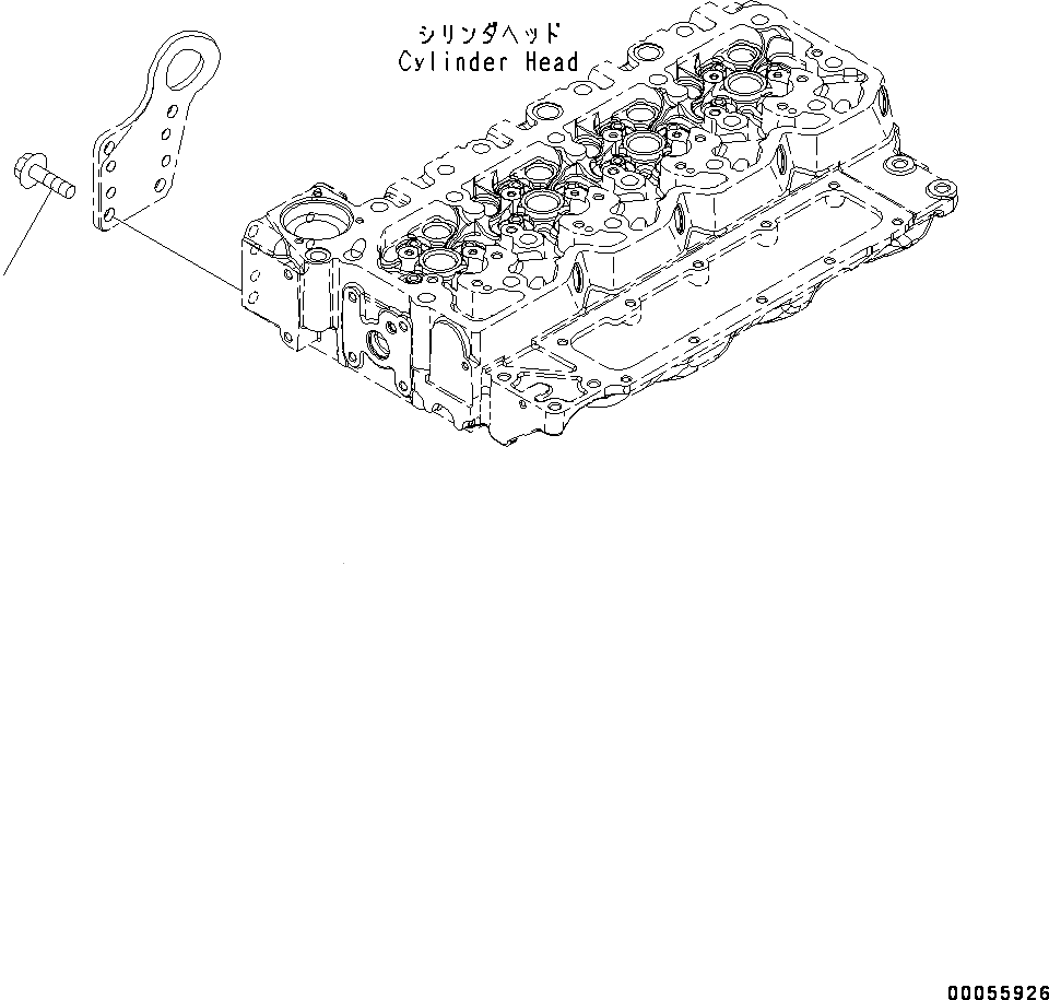 Схема запчастей Komatsu SAA4D107E-1D - ПОДЪЕМ КРЕПЛЕНИЕ (№77-) ПОДЪЕМ КРЕПЛЕНИЕ