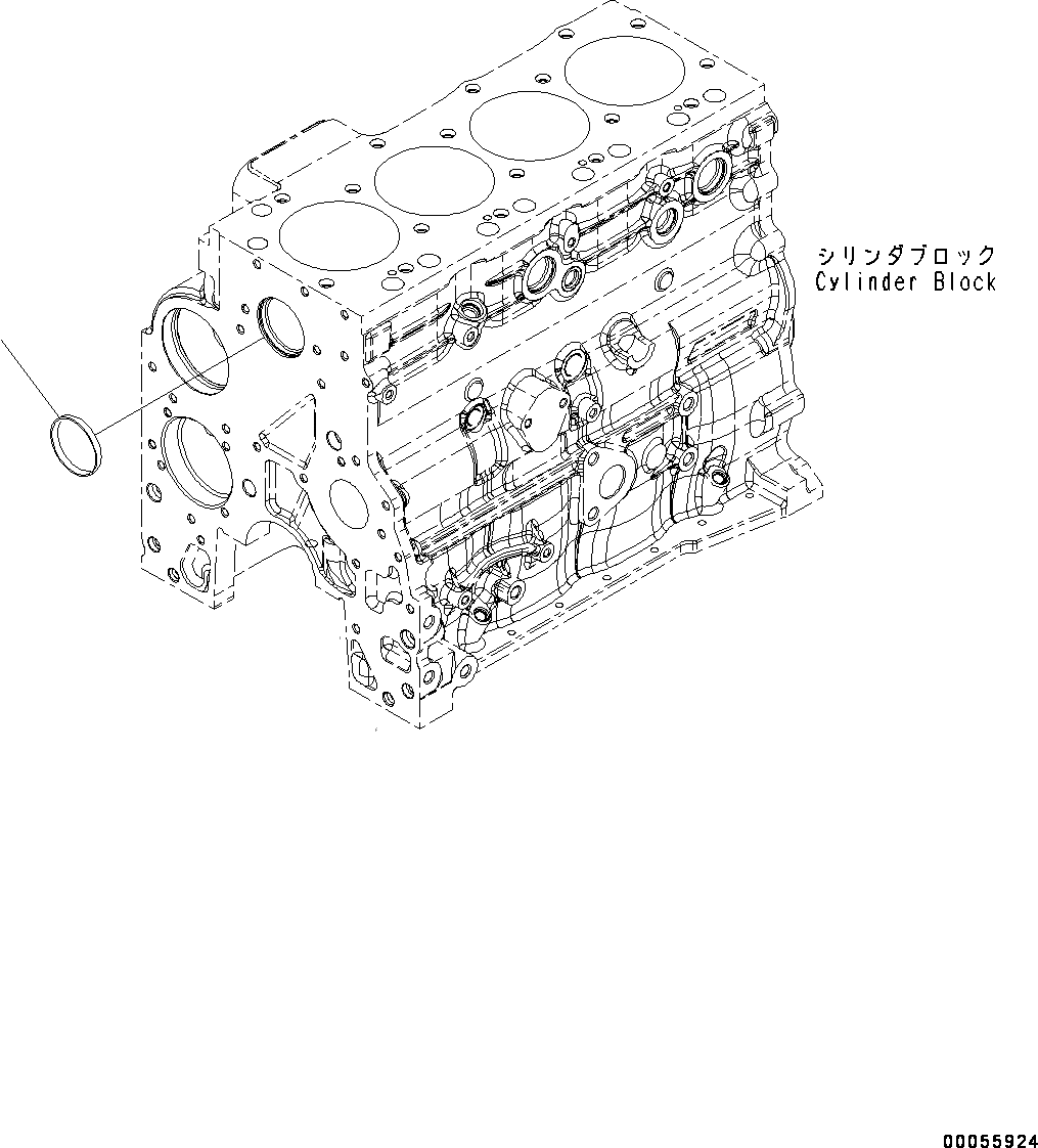 Схема запчастей Komatsu SAA4D107E-1D - ПОДОГРЕВАТЕЛЬ ХЛАДАГЕНТА (№77-) ПОДОГРЕВАТЕЛЬ ХЛАДАГЕНТА