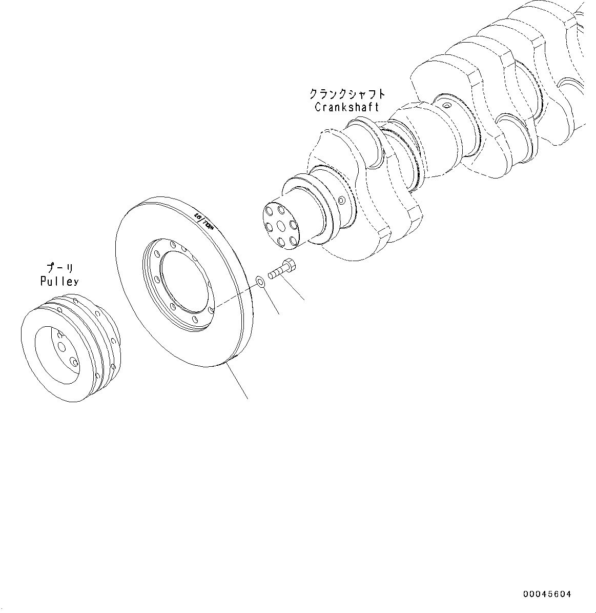 Схема запчастей Komatsu SAA6D125E-5J - ДЕМПФЕР (№9-) ДЕМПФЕР