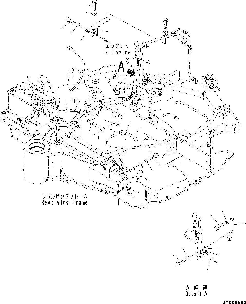 Схема запчастей Komatsu PC55MR-3 - ЭЛЕКТРИЧ. ПРОВОДКА, ОСНОВН. ПРОВОДКА (/) (№-) ЭЛЕКТРИЧ. ПРОВОДКА, ДЛЯ СТРАН ЕС