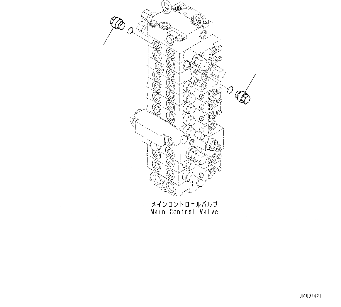 Схема запчастей Komatsu PC55MR-3 - УПРАВЛЯЮЩ. КЛАПАН, ВСАСЫВ. КЛАПАН (№-) УПРАВЛЯЮЩ. КЛАПАН, ДЛЯ ПРОПОРЦИОНАЛЬН. РЫЧАГ УПРАВЛ-Я, -ДОПОЛН. АКТУАТОР ТРУБЫ, АВТОМАТИЧ. DECELERATOR