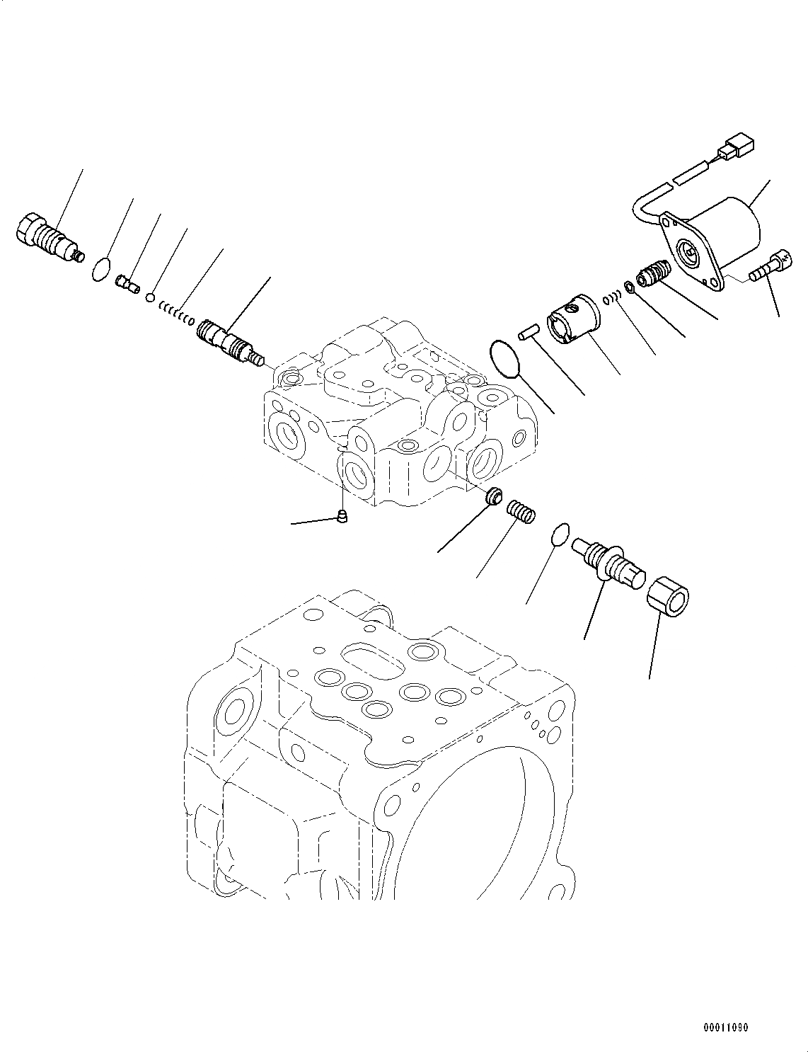 Схема запчастей Komatsu PC55MR-3 - ПОРШЕНЬ НАСОС, ВНУТР. ЧАСТИ (/) (№-) ПОРШЕНЬ НАСОС, С КОНДИЦИОНЕРОМ