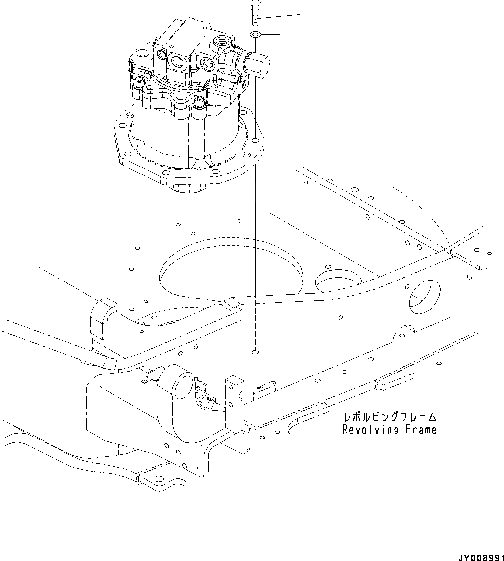 Схема запчастей Komatsu PC55MR-3 - МЕХАНИЗМ ПОВОРОТА И МОТОР, КРЕПЛЕНИЕ (№-) МЕХАНИЗМ ПОВОРОТА И МОТОР