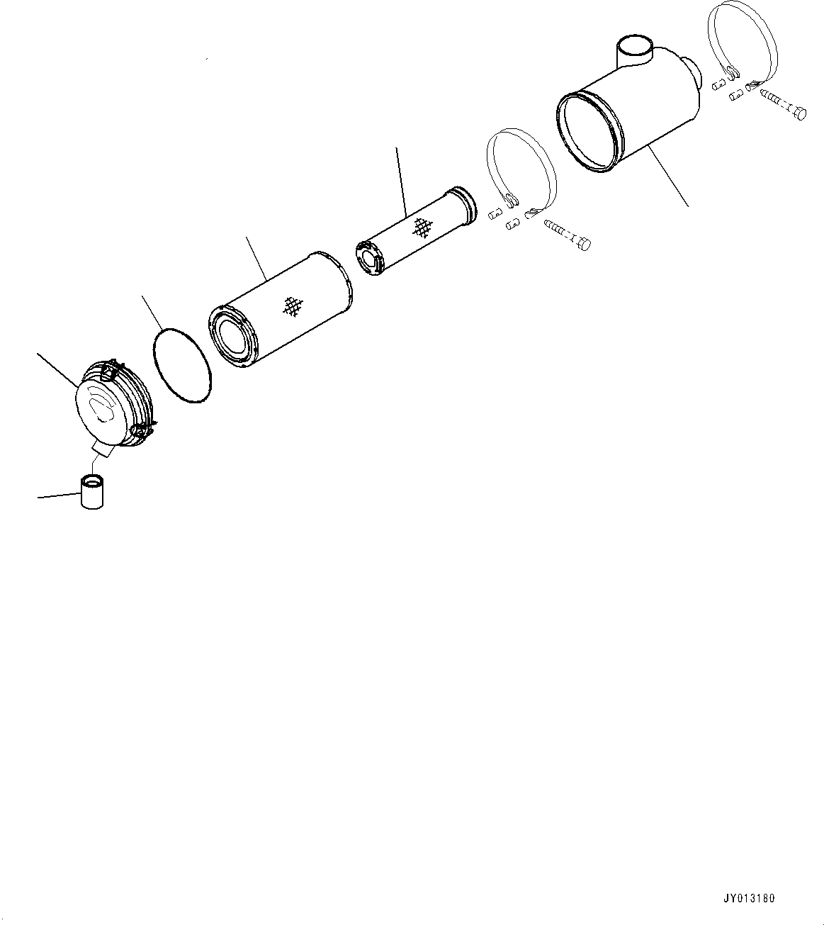 Схема запчастей Komatsu WA150-6 - ДВИГАТЕЛЬ ПРОВОДКА, ВОЗДУХООЧИСТИТЕЛЬ ASSEMBLY (№8-) ДВИГАТЕЛЬ ПРОВОДКА, С КОНДИЦИОНЕРОМ