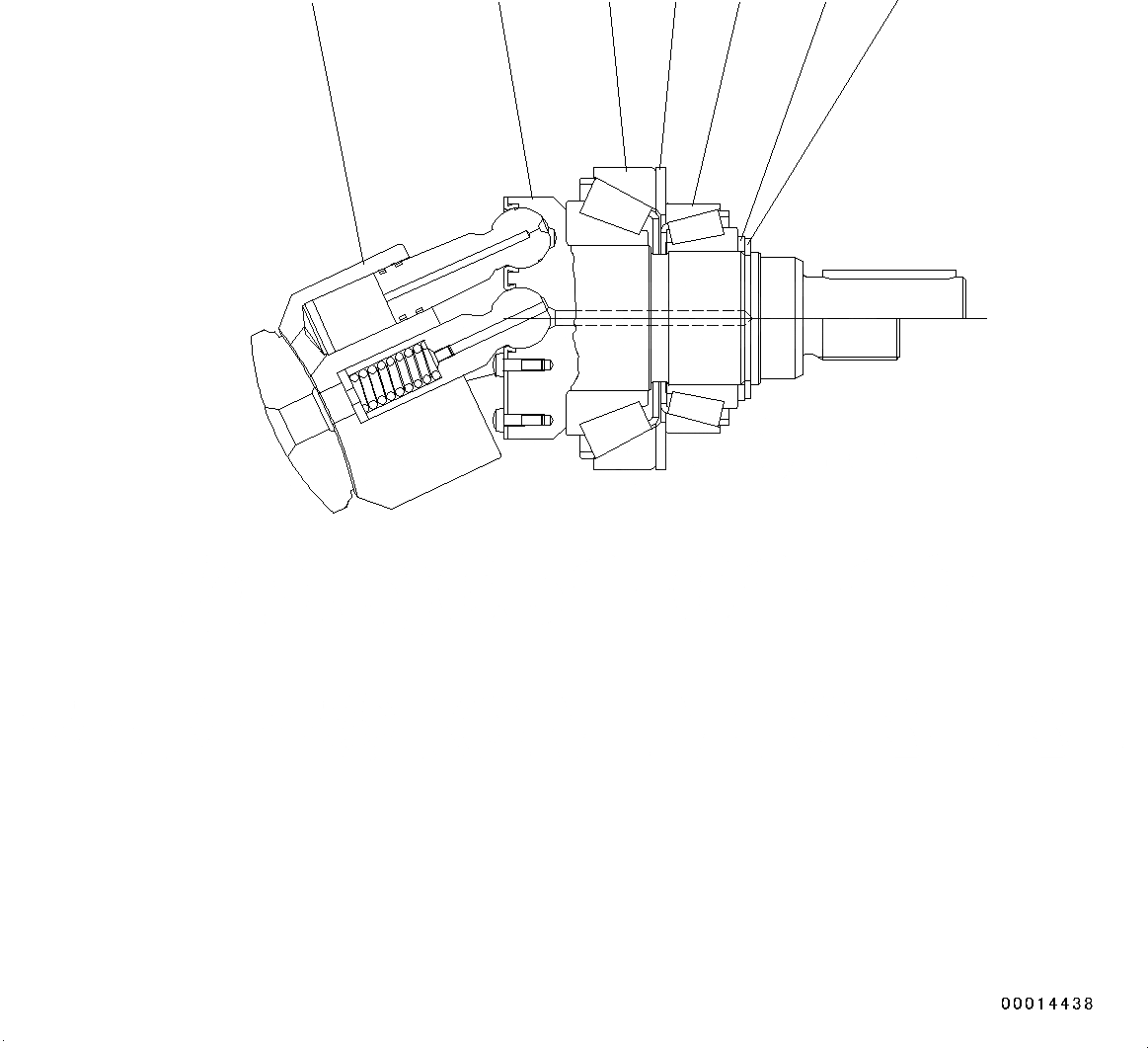 Схема запчастей Komatsu WA150-6 - ПЕРЕДАЧА, ВНУТР. ЧАСТИ, HST МОТОР (/) (№8-) ПЕРЕДАЧА, БЕЗ КРЫШКА МАСЛОНАЛИВНОГО ПАТРУБКА БЛОКИРОВКА И КРЫШКИБЛОКИР.