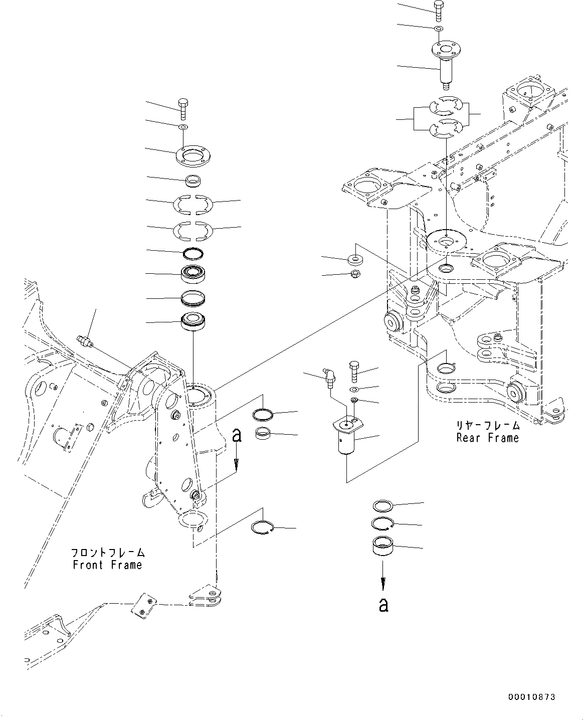 Схема запчастей Komatsu WA150-6 - ПАЛЕЦ(№8-) HINGE ПАЛЕЦ