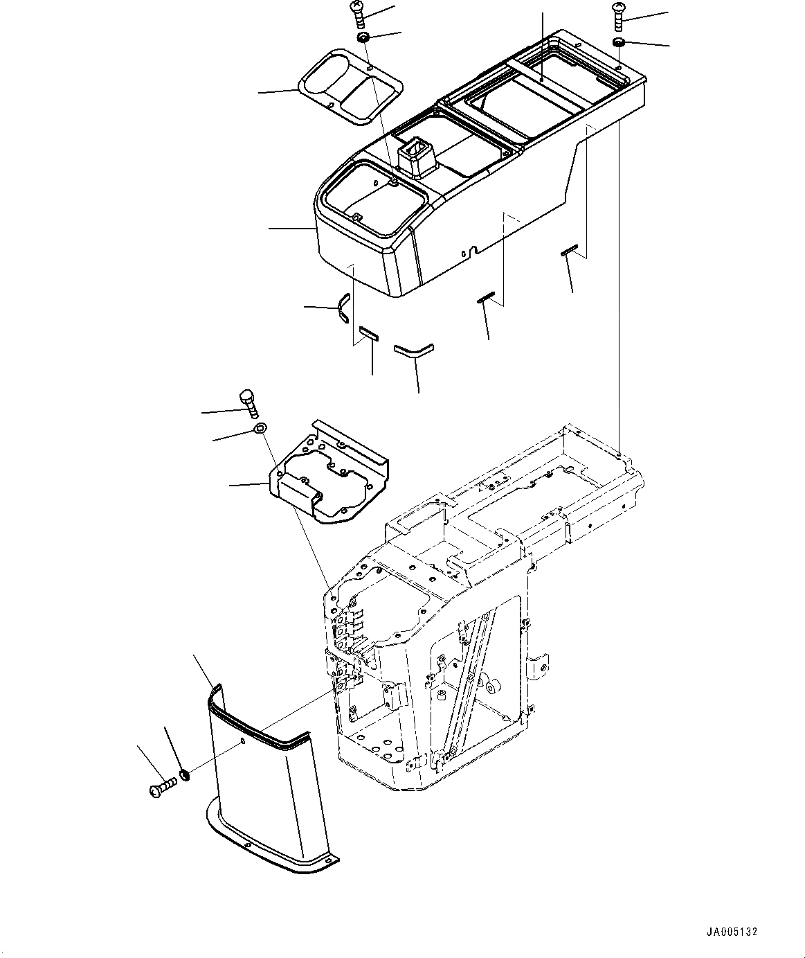 Схема запчастей Komatsu WA150-6 - УПРАВЛЕНИЕ ПОГРУЗКОЙ БЛОК, КОНСОЛЬ COVER, ПРАВ. (№8-8) УПРАВЛЕНИЕ ПОГРУЗКОЙ БЛОК, С MULTI-FUNCTION MONO РЫЧАГ И -РЫЧАГ УПРАВЛ. НАВЕСН. ОБОРУД., KOMTRAX