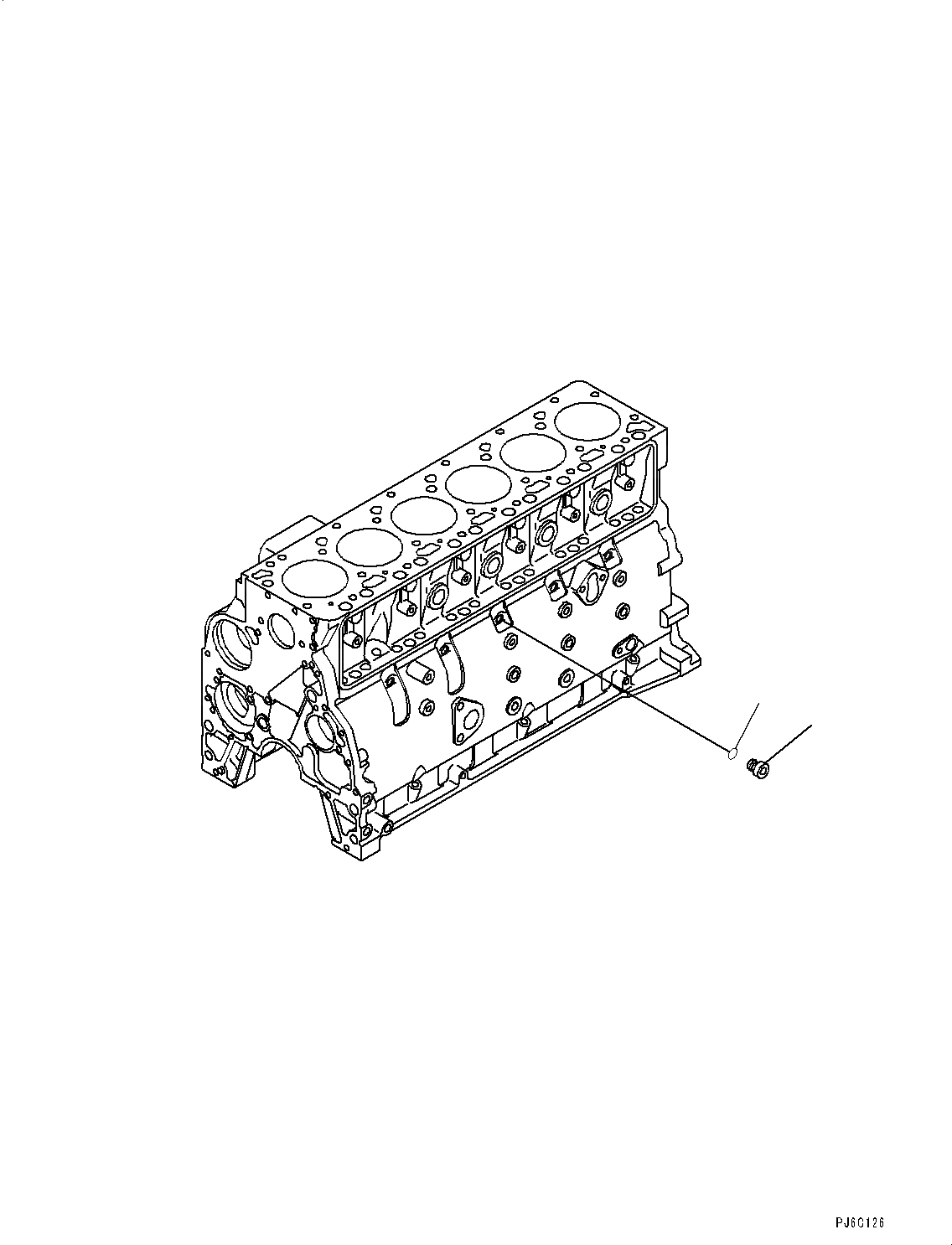 Схема запчастей Komatsu SAA4D95LE-5J - БЛОК ЦИЛИНДРОВ ЗАГЛУШКА (№88-) БЛОК ЦИЛИНДРОВ ЗАГЛУШКА