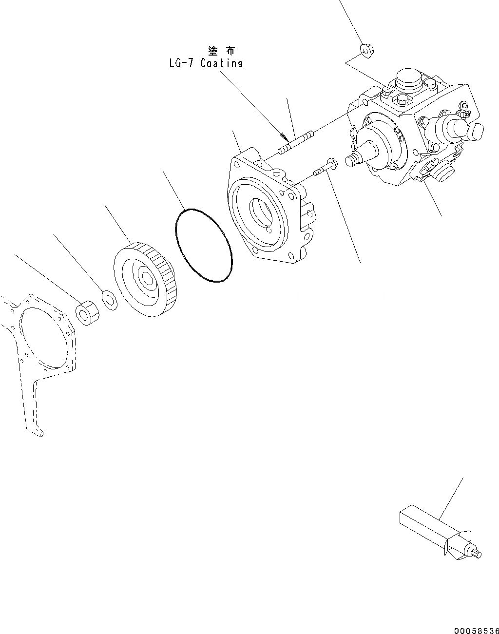 Схема запчастей Komatsu SAA4D95LE-5J - ТОПЛИВН. НАСОС (№88-) ТОПЛИВН. НАСОС