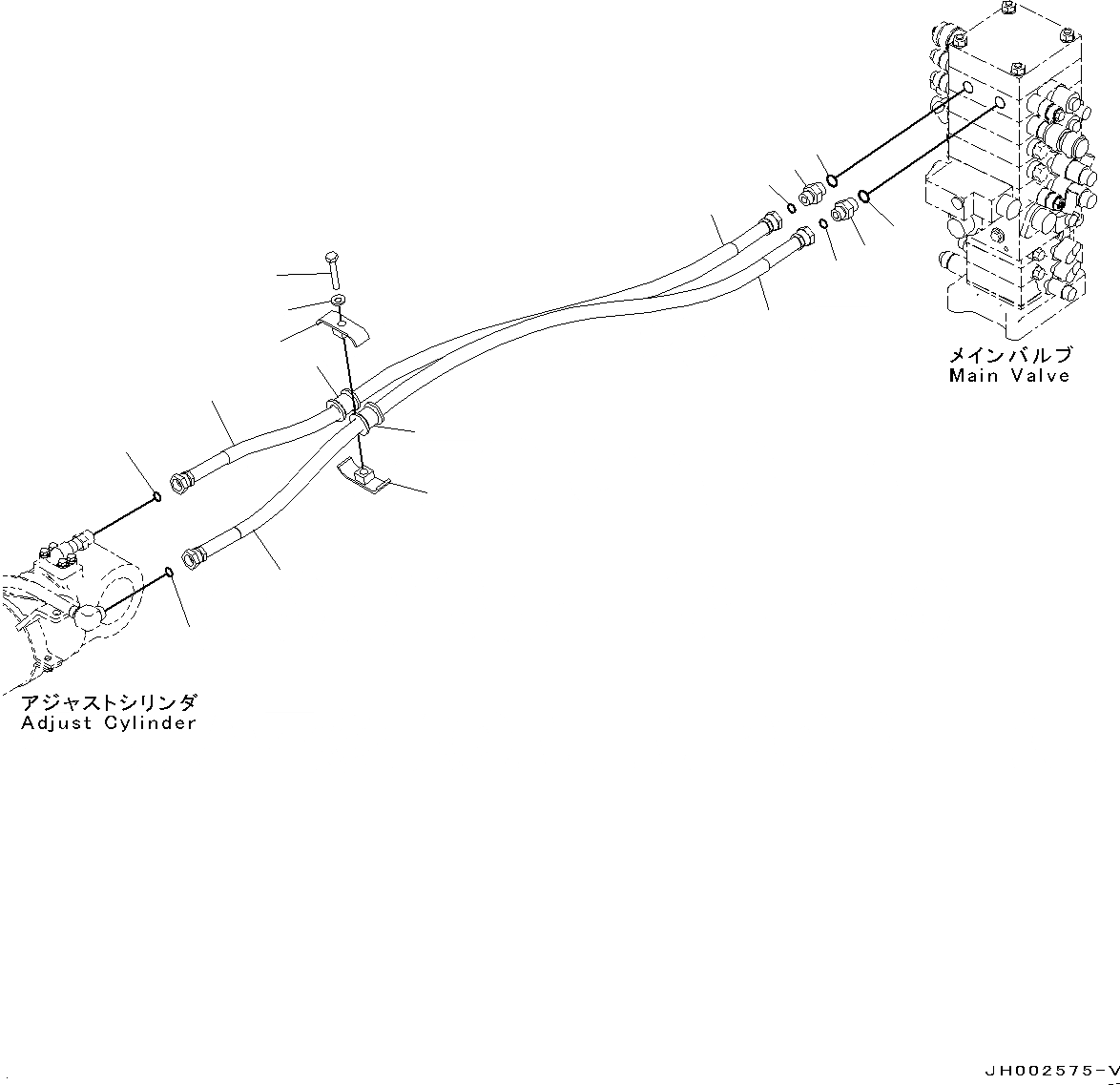 Схема запчастей Komatsu PC190LC-8 - ADJUST ЦИЛИНДР КОНТУР ADJUST ЦИЛИНДР КОНТУР