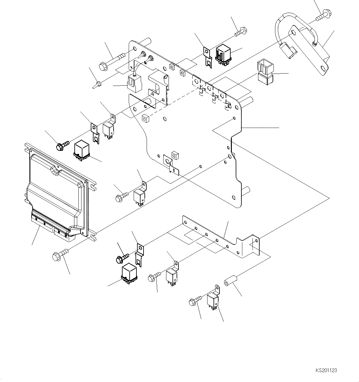 Схема запчастей Komatsu PC190LC-8 - КАБИНА, -АКТУАТОР, КАБИНА IN ЧАСТИ, SUB ПЛАСТИНА И РЕЛЕ КАБИНА, -АКТУАТОР