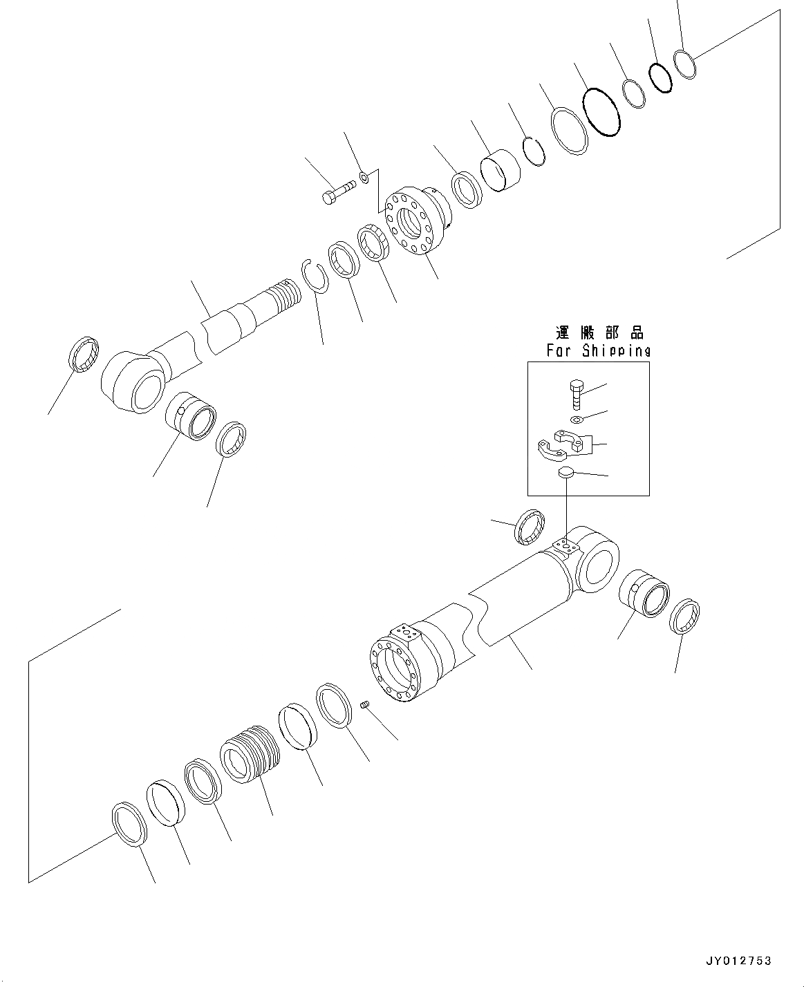 Схема запчастей Komatsu PC190LC-8 - ADJUST ЦИЛИНДР, ВНУТР. ЧАСТИ ADJUST ЦИЛИНДР