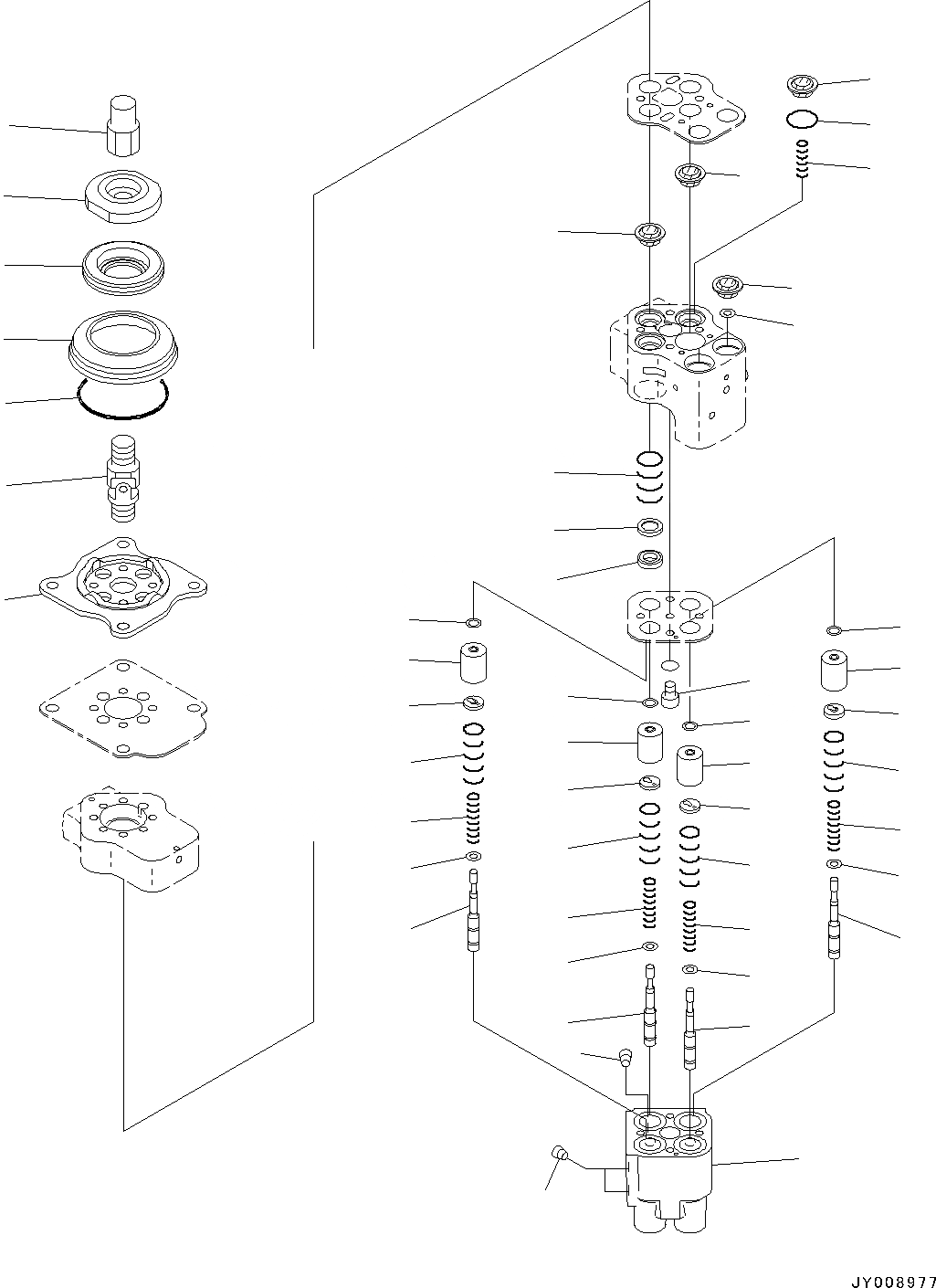 Схема запчастей Komatsu D65EX-16 - DOZER УПРАВЛ-Е, КЛАПАН PPCДЛЯ PAT (/) (№8-) DOZER УПРАВЛ-Е, С ПОВОРОТН. ОТВАЛ С ИЗМ. УГЛОМ DOZER