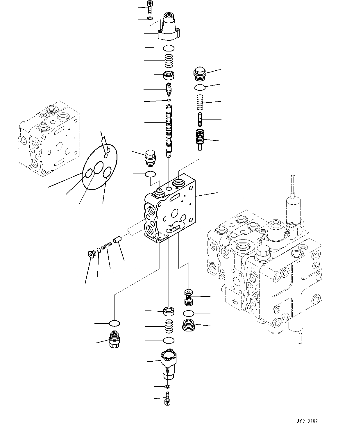 Схема запчастей Komatsu D65EX-16 - КРЫЛО ГРУППА, УПРАВЛЯЮЩ. КЛАПАН, 5-СЕКЦИОНН. (/) (№8-) КРЫЛО ГРУППА, PROVISION ДЛЯ ЛЕБЕДКА