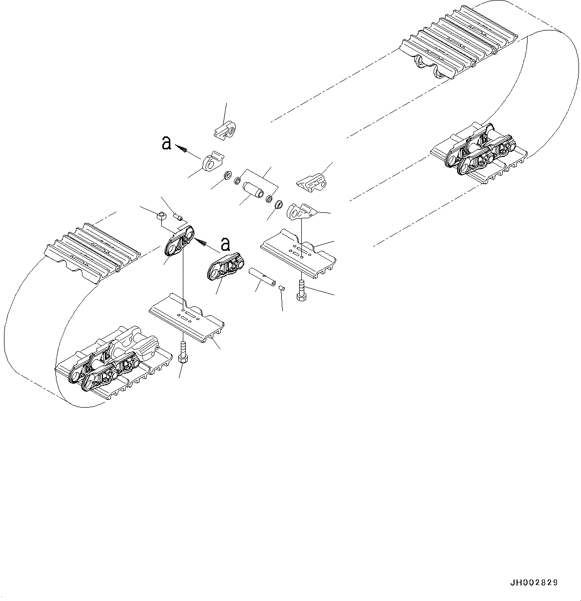 Схема запчастей Komatsu D65EX-16 - ГУСЕНИЦЫ ASSEMBLY (№8-) ГУСЕНИЦЫ ASSEMBLY, ОТВЕРСТИЕD ТРОЙНОЙ ГРУНТОЗАЦЕП. SHOE, MM ШИР., УПЛОТНЕНИЕED И LUBRICATED ТИП, УСИЛ. СОЕДИНИТЕЛЬН. ЗВЕНОS, 8 SET