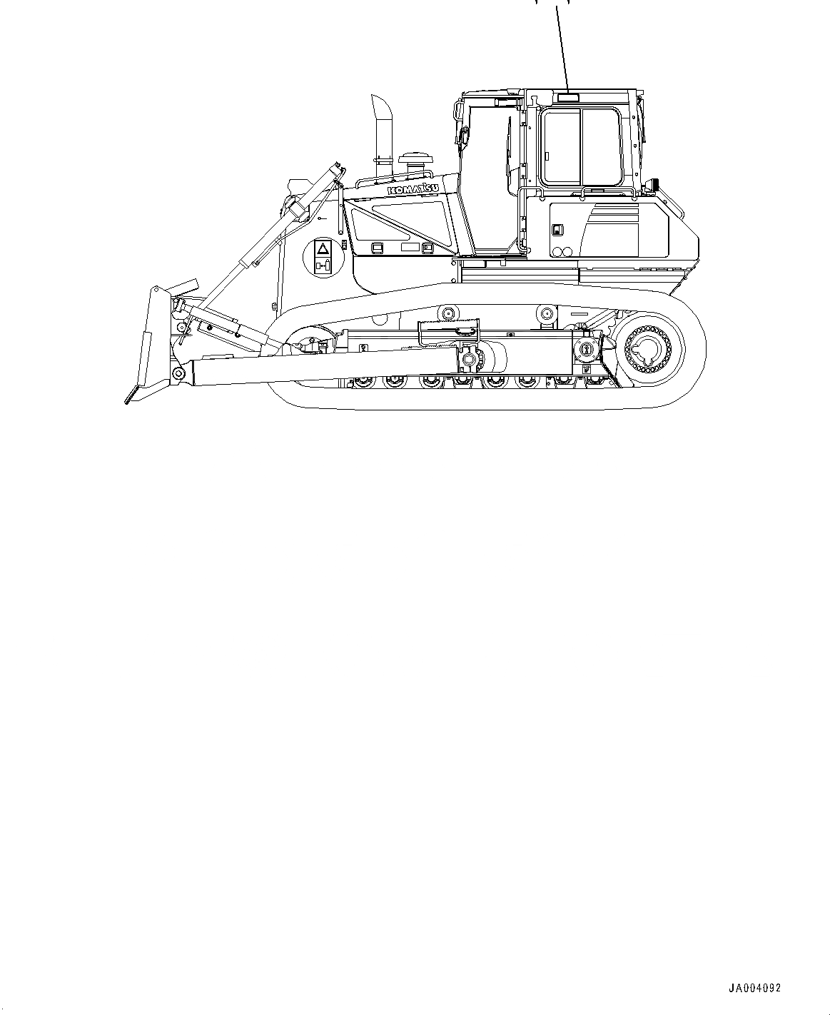 Схема запчастей Komatsu D65EX-16 - ROPS/FOPS ПЛАСТИНА (№8-) ROPS/FOPS ПЛАСТИНА, ИСПАНИЯ