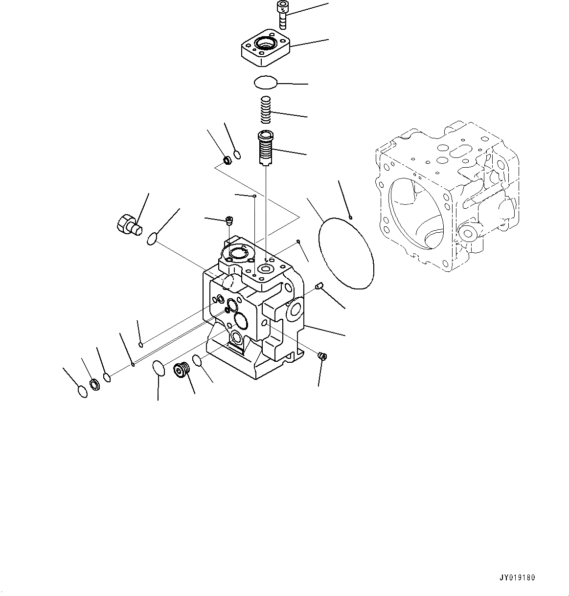 Схема запчастей Komatsu D65PX-16 - ГИДРАВЛ МАСЛ. НАСОС И МОТОР, НАСОС ВЕНТИЛЯТОРА (/) (№897-) ГИДРАВЛ МАСЛ. НАСОС И МОТОР