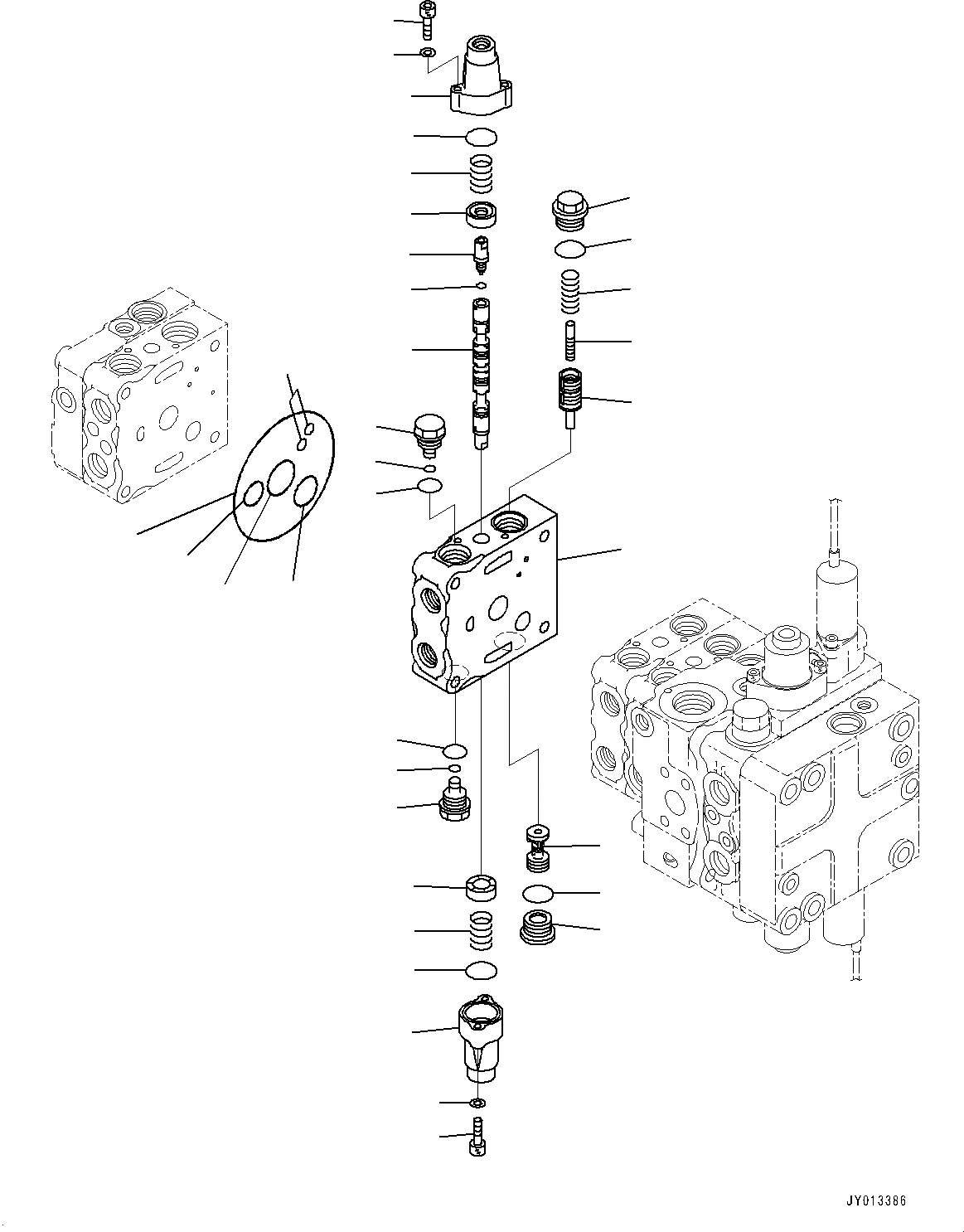 Схема запчастей Komatsu D65PX-16 - КРЫЛО ГРУППА, УПРАВЛЯЮЩ. КЛАПАН, -КЛАПАН (/) (№8-) КРЫЛО ГРУППА, ДЛЯ MACHINE С 5-СЕКЦИОНН. КЛАПАН ГИДРАВЛS, С ОТВАЛ С ПЕРЕКОСОМ, ДЛЯ MACHINE С РЫХЛИТЕЛЕМ