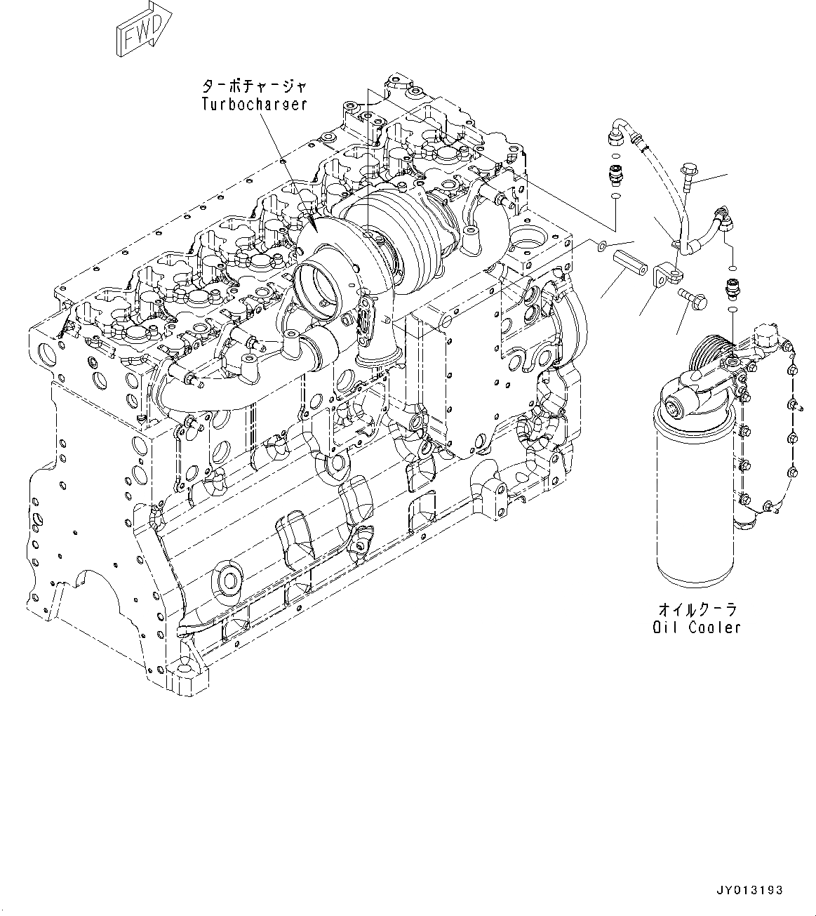 Схема запчастей Komatsu SAA6D114E-3E - ТУРБОНАГНЕТАТЕЛЬ МАСЛ. PIPE КОМПОНЕНТЫ (№88-) ТУРБОНАГНЕТАТЕЛЬ МАСЛ. PIPE КОМПОНЕНТЫ