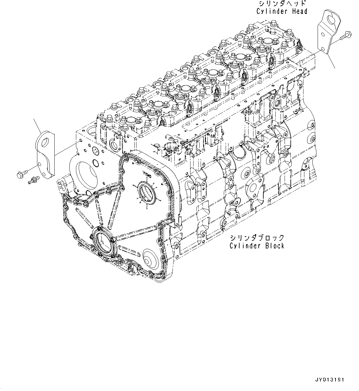 Схема запчастей Komatsu SAA6D114E-3E - ДВИГАТЕЛЬ ПОДЪЕМ (№88-) ДВИГАТЕЛЬ ПОДЪЕМ