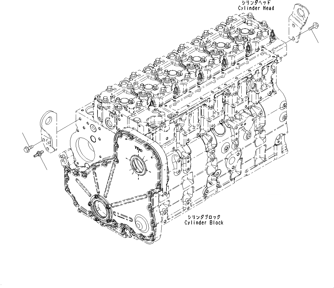 Схема запчастей Komatsu SAA6D114E-3E - ДВИГАТЕЛЬ ПОДЪЕМ БОЛТ (№88-) ДВИГАТЕЛЬ ПОДЪЕМ БОЛТ