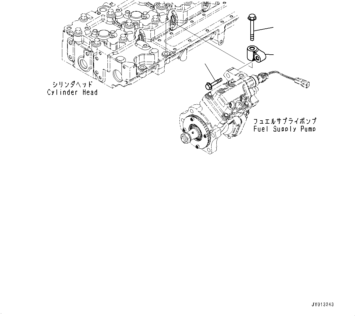 Схема запчастей Komatsu SAA6D114E-3E - ТОПЛИВН. НАСОС СУППОРТ (№88-) ТОПЛИВН. НАСОС СУППОРТ