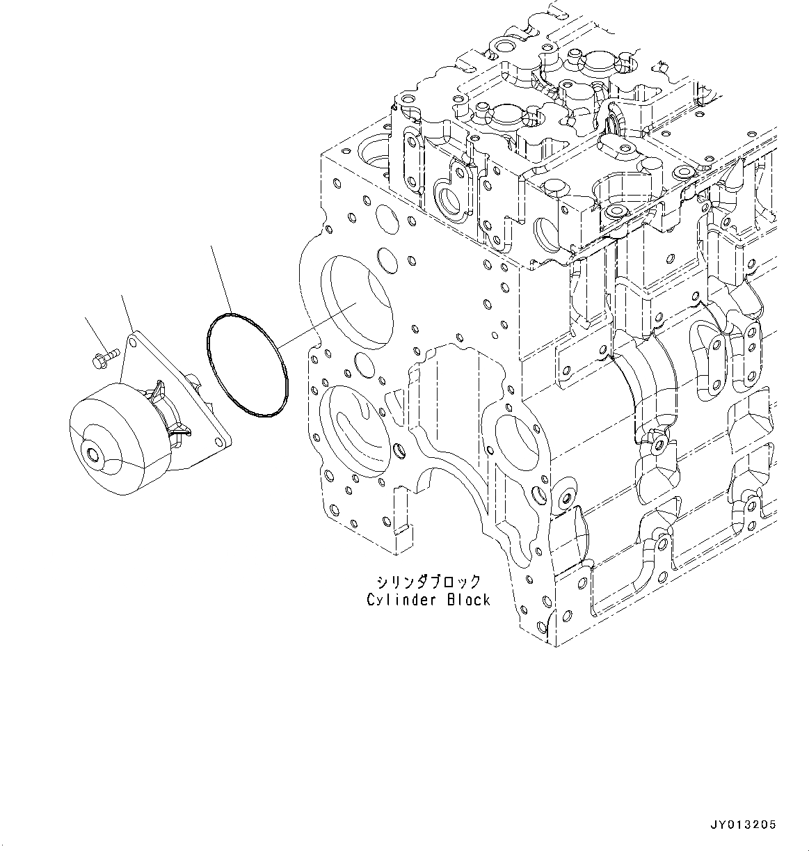 Схема запчастей Komatsu SAA6D114E-3E - ВОДЯНАЯ ПОМПА (№88-) ВОДЯНАЯ ПОМПА