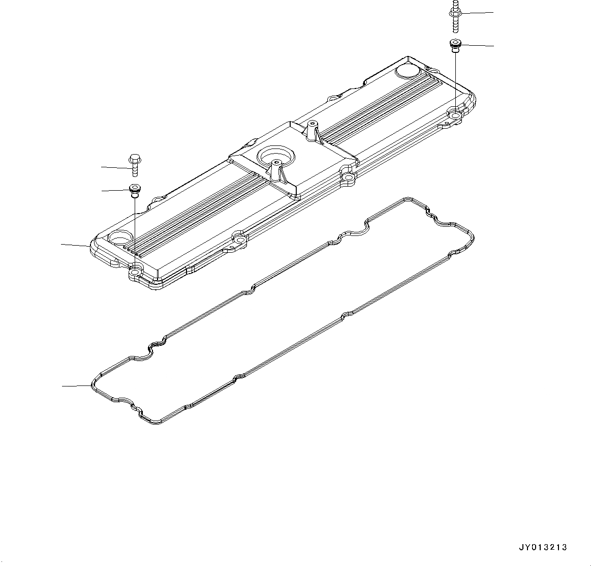 Схема запчастей Komatsu SAA6D114E-3E - КРЫШКА(№88-) COVER