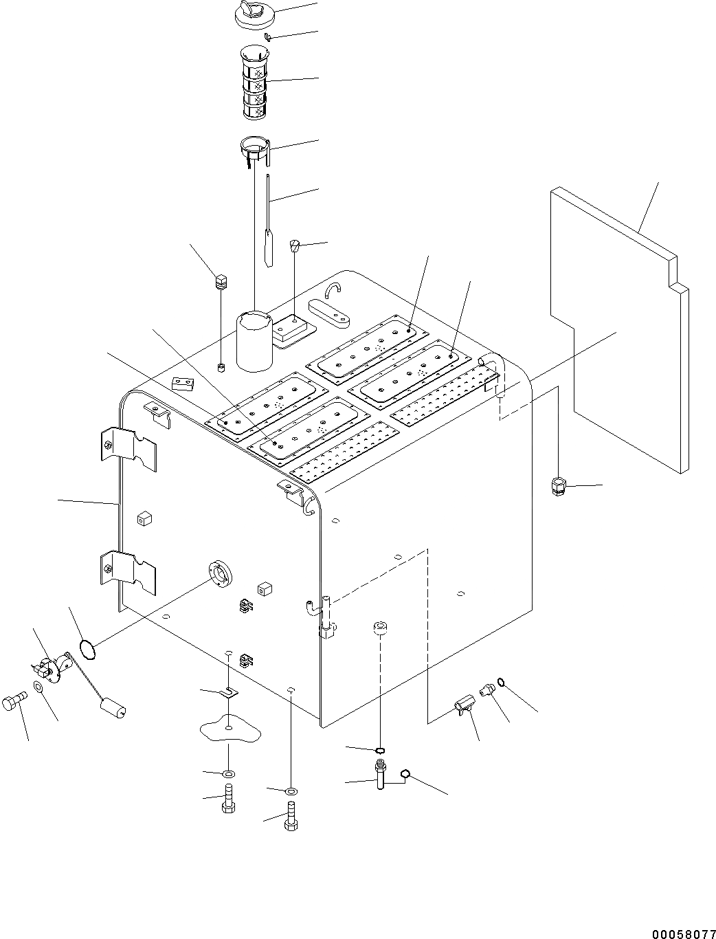 Схема запчастей Komatsu PC300-8 - ТОПЛИВН. БАК., ДЛЯ MACHINE С ТОПЛИВН. REFILL НАСОС (№C-) ТОПЛИВН. БАК., ДЛЯ MACHINE С ТОПЛИВН. REFILL НАСОС