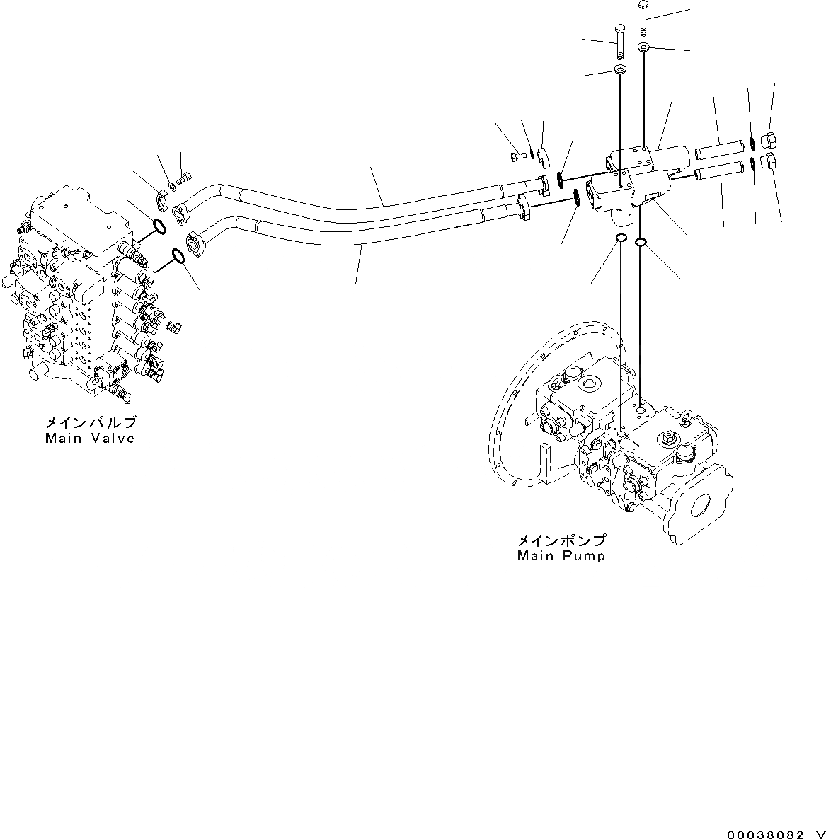 Схема запчастей Komatsu PC300-8 - ПОДАЮЩ. КОНТУР, С ПРОХОДНЫМ ФИЛЬТРОМ (№C-) ПОДАЮЩ. КОНТУР, С ПРОХОДНЫМ ФИЛЬТРОМ