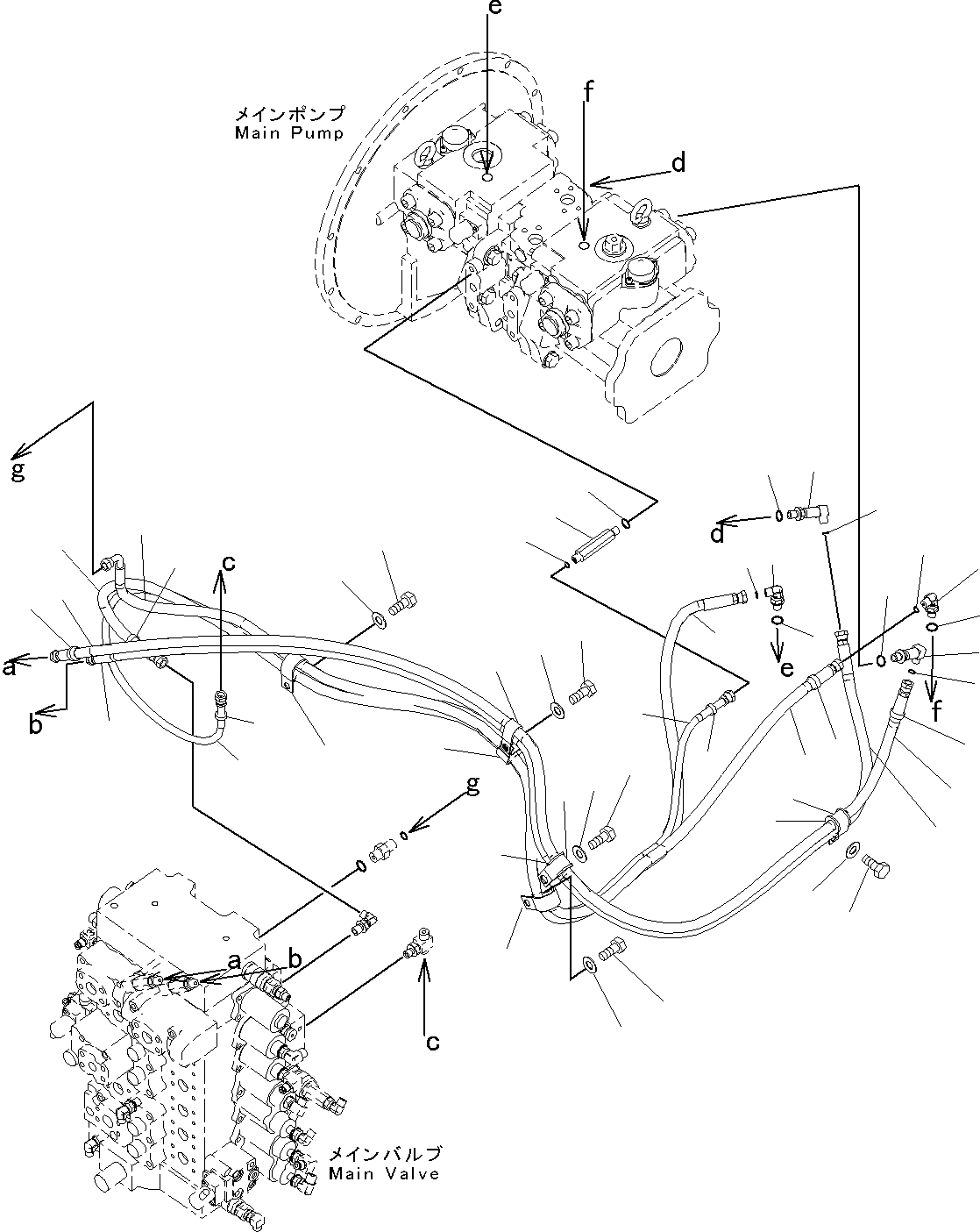 Схема запчастей Komatsu PC300-8 - LS КОНТУР (№C-) LS КОНТУР