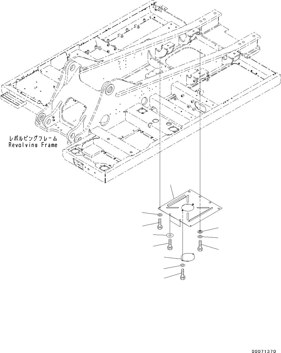 Схема запчастей Komatsu PC300-8 - НИЖН. КРЫШКА, ДЛЯ EXTRA ПЛОХ. ТОПЛИВО (/) (№C-) НИЖН. КРЫШКА, ДЛЯ EXTRA ПЛОХ. ТОПЛИВО