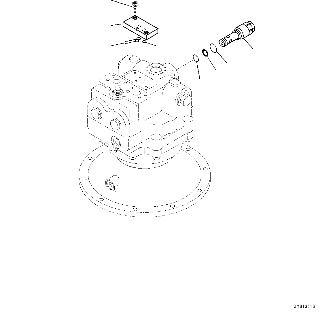 Схема запчастей Komatsu PC300-8 - МЕХАНИЗМ ПОВОРОТА ВНУТР. ЧАСТИ (/) (№C-) МЕХАНИЗМ ПОВОРОТА