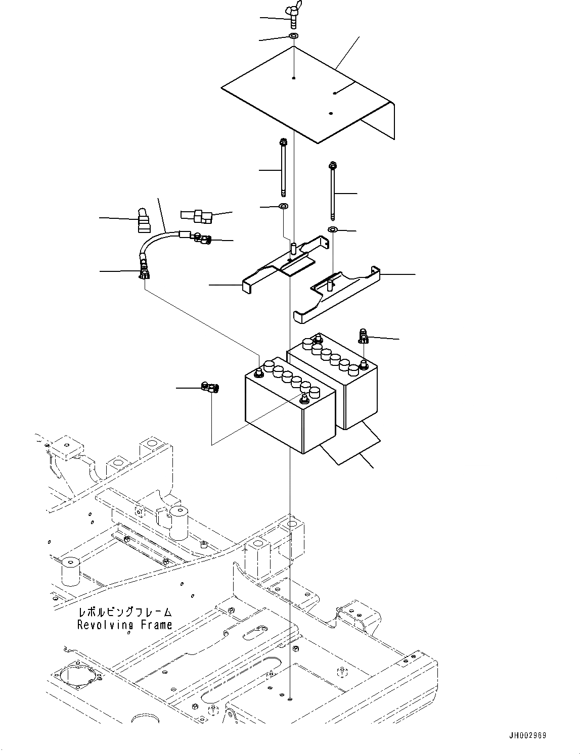 Схема запчастей Komatsu PC130-8 - АККУМУЛЯТОР(№C-) АККУМУЛЯТОР